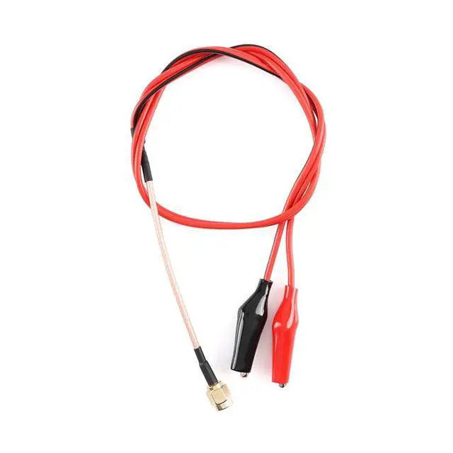 Alt view image 3 of 5 - SMA Male to Double Alligator Clips Tester Cable-RG316 50cm RF Alligator Clips Electrical with Wires Crocodile Clip Thread 2PCS