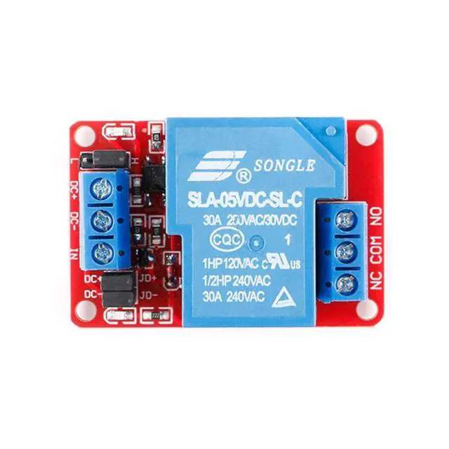Alt view image 4 of 6 - 5V 30A Relay Module, 1 Channel, Optocoupler Isolation, High/Low Trigger for Automation Control