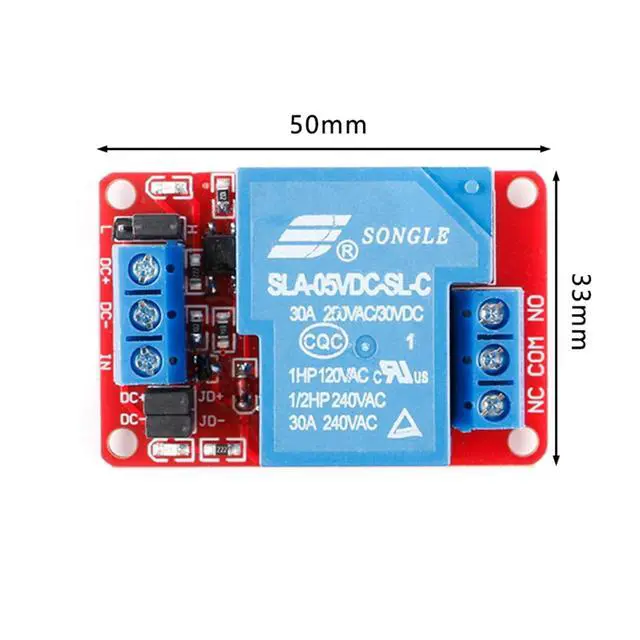 Alt view image 6 of 6 - 5V 30A Relay Module, 1 Channel, Optocoupler Isolation, High/Low Trigger for Automation Control