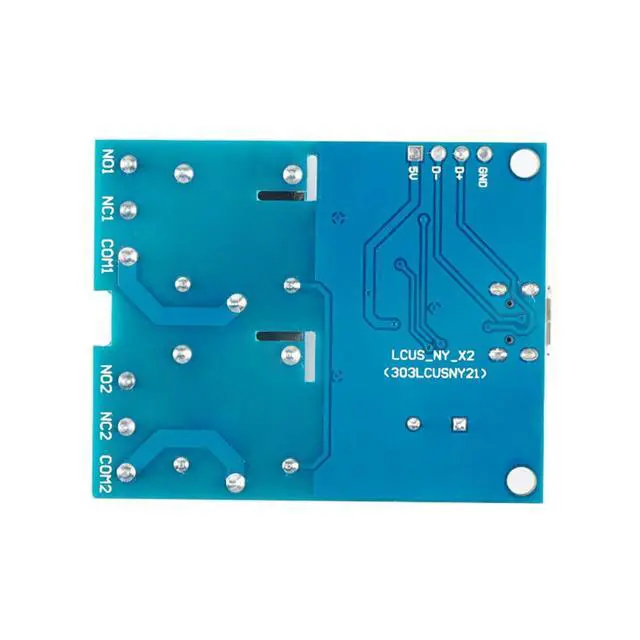 Alt view image 5 of 6 - LCUS-2 USB Relay Module 2 Channel with Overcurrent Protection for Home Automation, Serial Control, Intelligent USB Switch