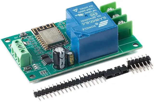 Main image of 1 Channel ESP8266 WiFi Relay ESP-12F Development Board Module Optocoupler Isolation 30A for Smart Home Wireless Control DC7-28/5V