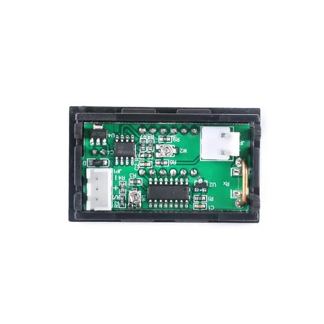 Alt view image 4 of 6 - 3 Pack 0.28" Digital Voltmeter Ammeter DC 100V 10A Amp Voltage Current Meter Tester 3 Bits Blue + Red Dual LED Display Panel with Connect Wires