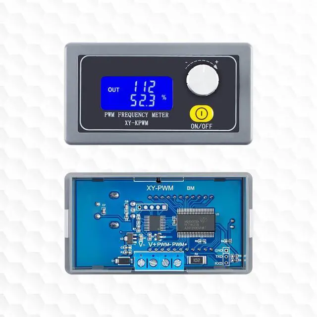 Alt view image 7 of 7 - Signal Generator XY-KPWM 1-Channel PWM Generator 1Hz-150kHz Dual Mode PWM Pulse Frequency Square Wave Signal Generator Module LCD Display 3.3-30V 5-30mA Pulse Frequency Generator with Shell