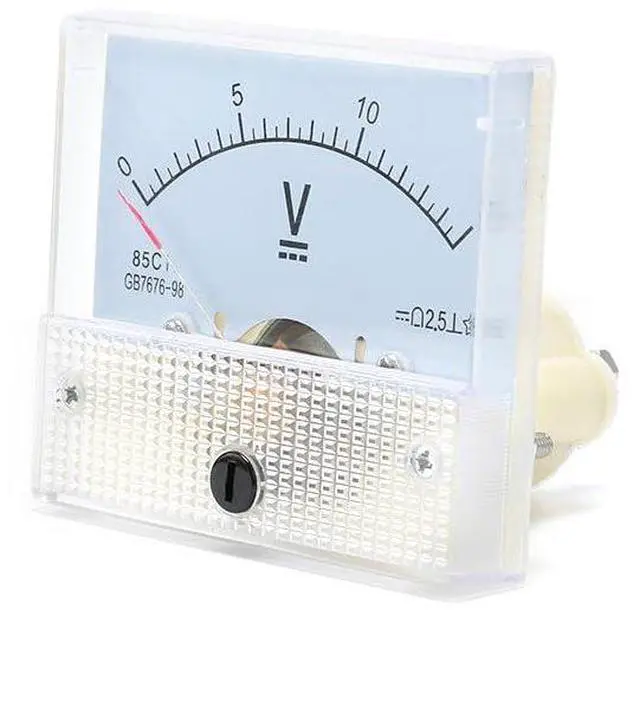 Main image of 85C1 DC 15V Pointer Voltmeter Analog Volt Panel Meter Gauge Front Face 65 * 56MM Analog Small Meter 0-15V 85C1