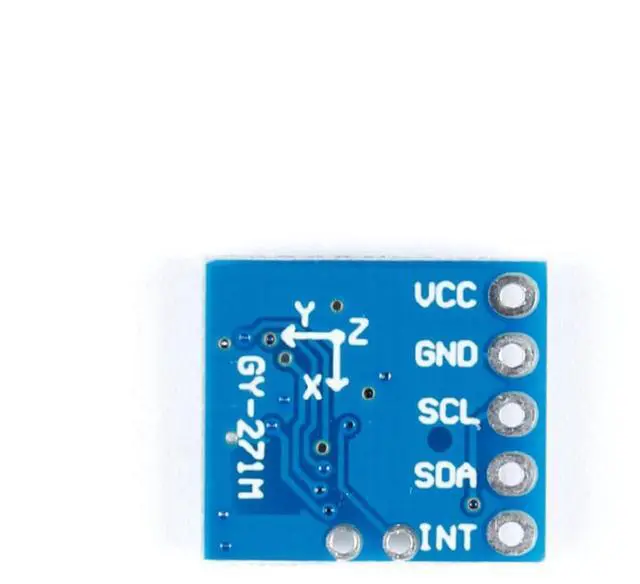 Alt view image 4 of 5 - GY-271 GY-271M Electronic DC3-5V IIC Three axis Magnetic Sensor Module Field Compass Magnetometer Compatible HMC5883L Module for Arduino