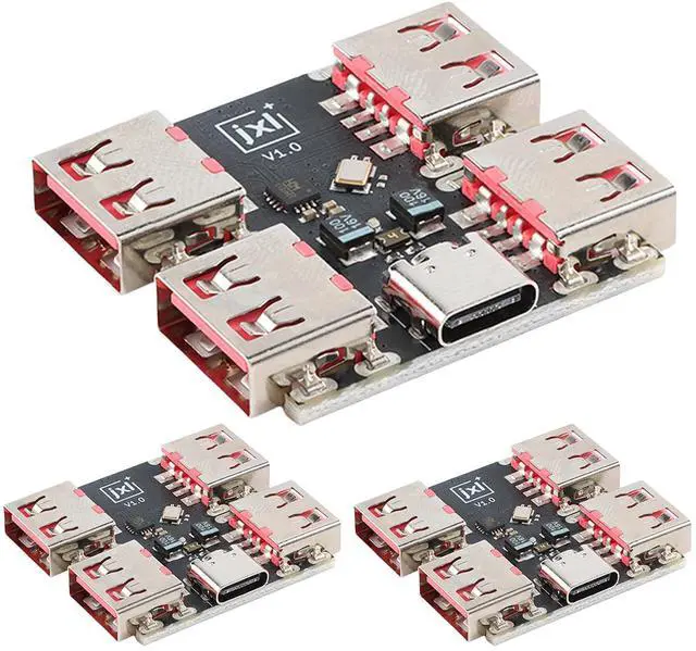 Main image of 3pcs XL334P4 Type-C USB2.0 Multi-Port Hub Module with 4-Port Docking Station Board