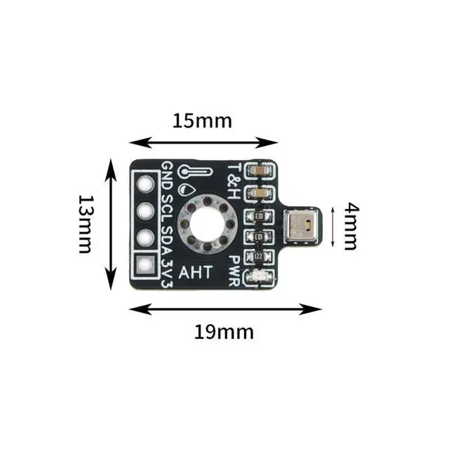 Alt view image 5 of 5 - 5pcs AHT20 Precision Digital Temperature Humidity Sensor Measurement Module I2C IIC Communication Compatible SHT20