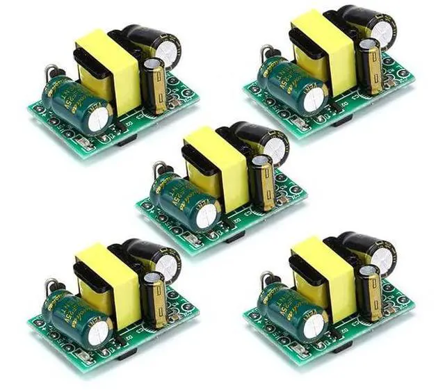 Main image of 5PCS AC DC Converter Module AC 220V to 12V 400mA 4.5W Buck Converter Step Down Power Supply Module Isolated Switching Converter
