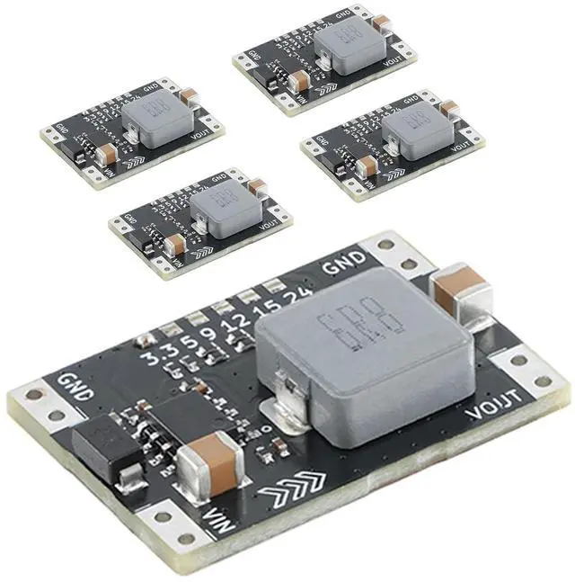 Main image of 5 Pack DC-DC Buck Step Down Converter Board Power Module 5A DC 5-30V to Output DC 3.3V Synchronous