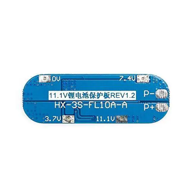 Alt view image 5 of 5 - 6Pcs 3S 10A Lithium Battery Protection Board 3S 11.1V 12V 12.6V 10A BMS Protection PCB Board for Li-ion Lithium Battery Cell
