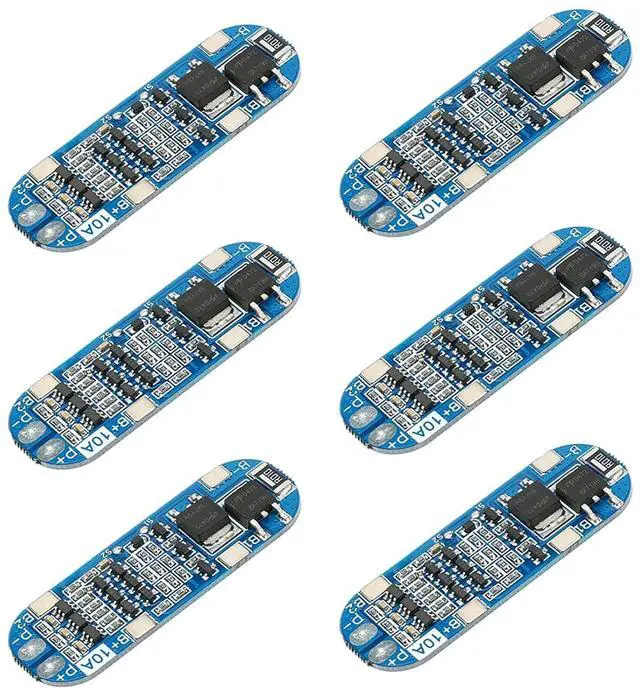 Main image of 6Pcs 3S 10A Lithium Battery Protection Board 3S 11.1V 12V 12.6V 10A BMS Protection PCB Board for Li-ion Lithium Battery Cell