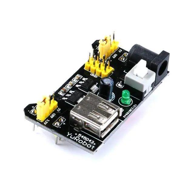Alt view image 6 of 6 - 5 Pack 3.3V 5V Power Supply Module for MB102 102 Prototype Breadboard DC 6.5-12V USB Module