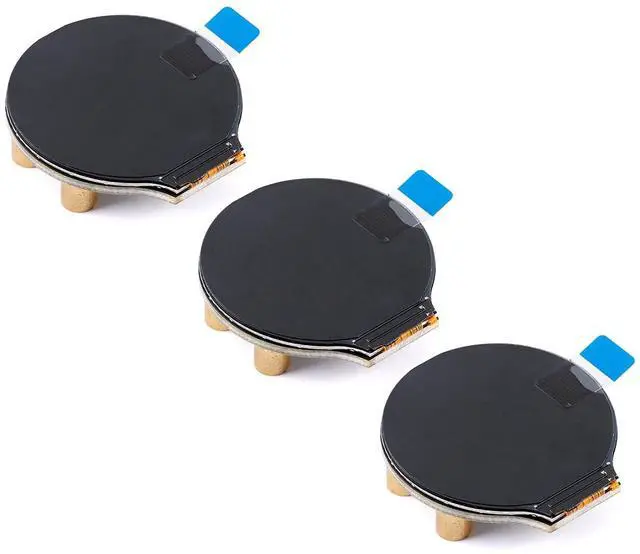 Main image of 3Pcs 1.28 Inch TFT LCD Display Module Round GC9A01 Driver IPS LCD Screen Module Circular 4 Wire SPI Interface for Arduino