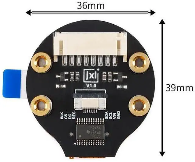 Alt view image 6 of 6 - 3Pcs 1.28 Inch TFT LCD Display Module Round GC9A01 Driver IPS LCD Screen Module Circular 4 Wire SPI Interface for Arduino
