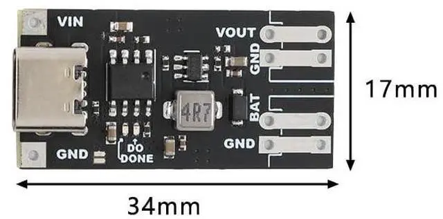Alt view image 2 of 5 - 3pcs XL3163 Portable Solar Charger Li Battery Charging Module with Type-C 5V Power Module