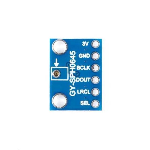 Alt view image 4 of 6 - 2Pcs SPH0645 Digital Microphone Sensor Module SPH0645LM4H Low Power Sound Microphone 1.6-3.6V Sound Detector Module Board 24 bits I2S Interface MEMS with Cable for Arduino Raspberry Pi