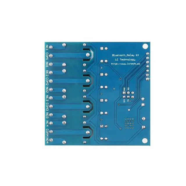 Alt view image 4 of 5 - 12V 4 Channels Bluetooth Relay Module 4 Way Bluetooth Wireless Smart Relay Module Smart Home Phone APP Remote Control Switch