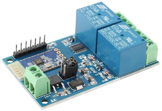 Main image of 12V Dual Way Bluetooth Relay Module 12V 10A Wireless Smart Relay Module IoT Smart Home Phone APP Remote Control Switch