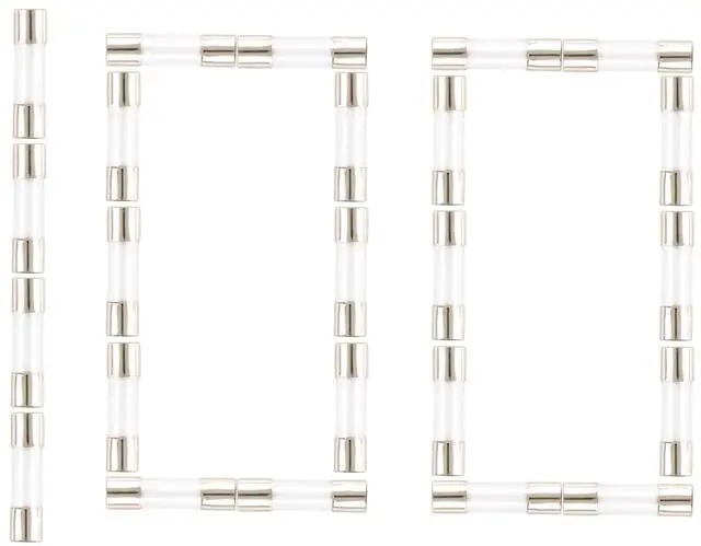 Main image of 100pcs 5x20mm 0.1A 250V Volt Fast-Blow Glass Fuse 0.2x0.78 Inch F0.1AL250V Glass Fuse