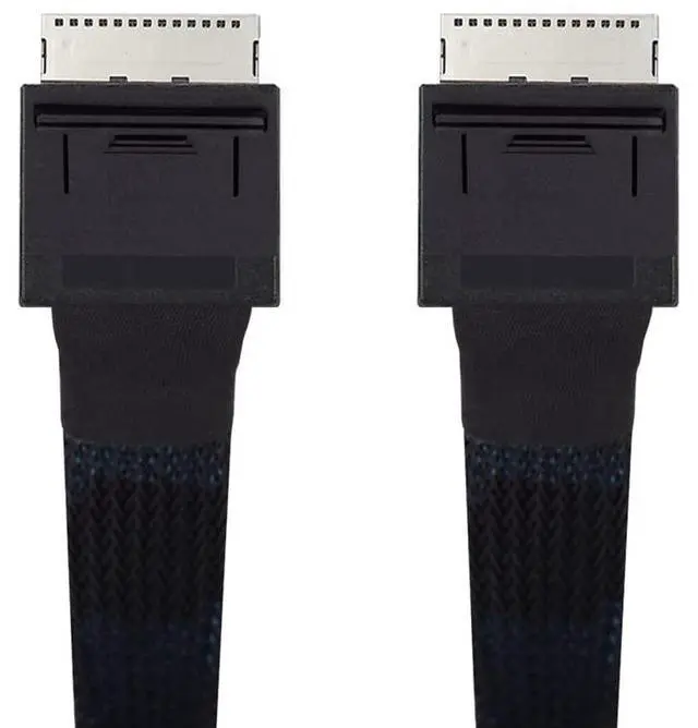 Alt view image 2 of 7 - xiwai OCuLink PCIe PCI-Express SFF-8611 8X 8-Lane to OCuLink SFF-8611 8X SSD Data Active Cable 50cm