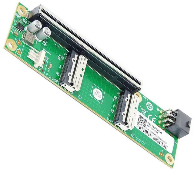 Main image of Xiwai Dual MCIO 8i Mini Cool Edge IO SFF-TA-1016 to 16x PCI-Express PCIE5.0 VROC Adapter for Mainboard SSD Graphics Card
