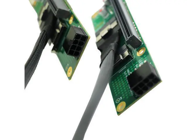 Alt view image 3 of 5 - Sintech PCI-e 4.0 16X to 2 Ports PCIe 8X/16X Expansion Card,PCIe Bifurcation x16 to x8x8 Split Card with SlimSAS 8I Cable 60cm