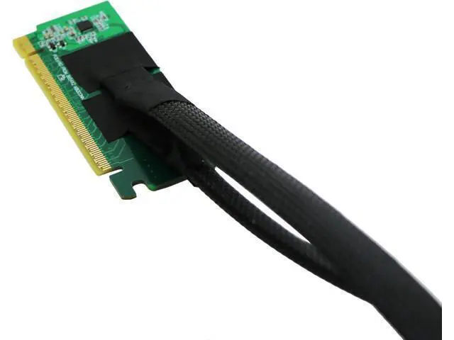 Alt view image 5 of 5 - Sintech PCI-e 4.0 16X to 2 Ports PCIe 8X/16X Expansion Card,PCIe Bifurcation x16 to x8x8 Split Card with SlimSAS 8I Cable 60cm