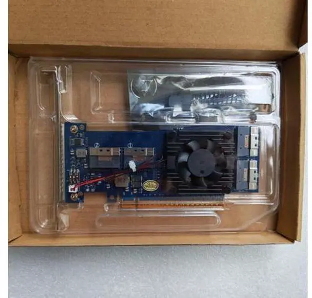 Alt view image 7 of 7 - PLX8848 PCIe 4.0 x16 to Four 4 Ports SlimSAS SFF-8654 8i Switch Adapter Support 8*NVMe PEX88048 Applicable to Windows Server/Windows/linux/VMwareESX/ESXi/FreeBSD14/Ubuntu System