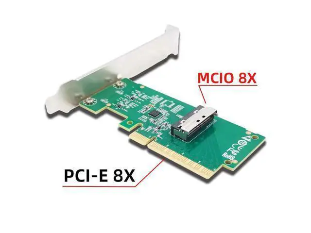 Alt view image 2 of 7 - PCI-Express 8X PCIE5.0 to MCIO 8i Mini Cool Edge IO SFF-TA-1016 VROC Adapter for Mainboard SSD Graphics Card