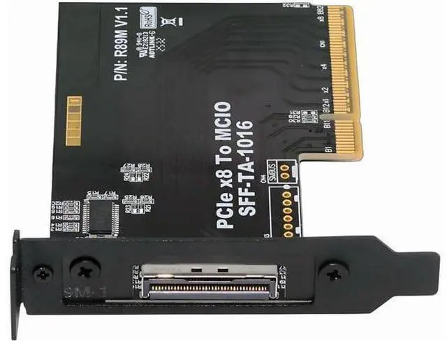 Main image of External MCIO 8i Mini Cool Edge IO SFF-TA-1016 to PCIE5.0 PCI-Express 8X VROC Adapter for Mainboard SSD Graphics Card