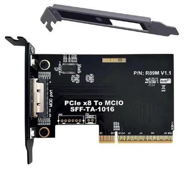 Main image of PCIe 5.0 x8 Host Adapter Card for MCIO 8i (SFF-TA-1016) Port | Add GPUs, NVMe SSDs & Support VROC on Your Motherboard