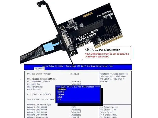 Alt view image 7 of 7 - PCIe 5.0 x8 Host Adapter Card for MCIO 8i (SFF-TA-1016) Port | Add GPUs, NVMe SSDs & Support VROC on Your Motherboard