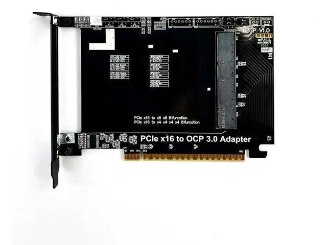 Alt view image 6 of 7 - ADT-R37P PCIe 5.0 x16 to Gen-Z 4C+/SFF-TA-1002 Adapter Card High Performance External PCIe x16 Bifurcation Expansion Support OCP NIC 3.0