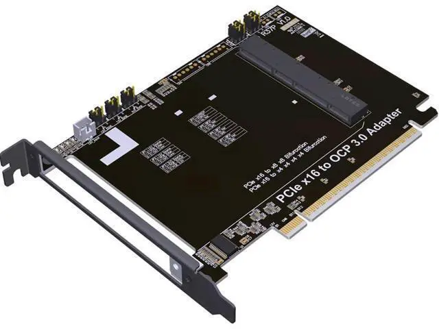 Alt view image 3 of 7 - ADT-R37P PCIe 5.0 x16 to Gen-Z 4C+/SFF-TA-1002 Adapter Card High Performance External PCIe x16 Bifurcation Expansion Support OCP NIC 3.0