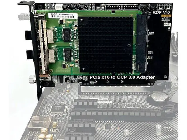 Alt view image 4 of 7 - ADT-R37P PCIe 5.0 x16 to Gen-Z 4C+/SFF-TA-1002 Adapter Card High Performance External PCIe x16 Bifurcation Expansion Support OCP NIC 3.0