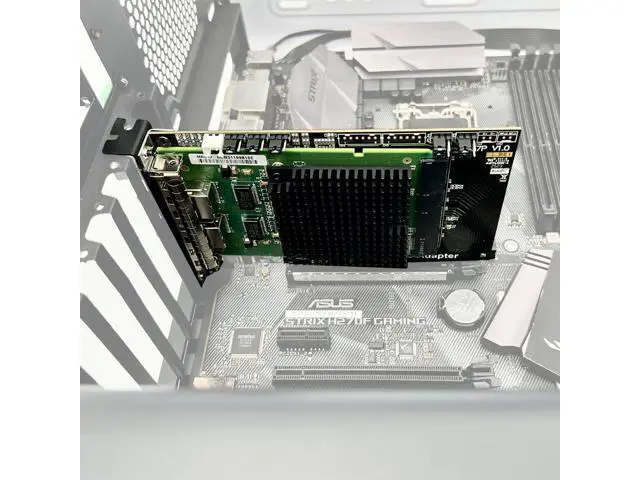 Alt view image 5 of 7 - ADT-R37P PCIe 5.0 x16 to Gen-Z 4C+/SFF-TA-1002 Adapter Card High Performance External PCIe x16 Bifurcation Expansion Support OCP NIC 3.0