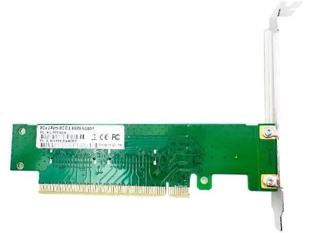 Alt view image 4 of 7 - PCIe5.0 x16 to 2-Port MCIO 8i NVMe Adapter - Supports 4 NVMe SSD Compatible with PCIe Gen5/Gen4/Gen3, Bifurcation Support SFF-9402 Compliant