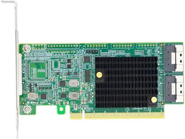 Alt view image 6 of 6 - Generic PCIe 4.0 x16 to Two SlimSAS SFF-8654 8i Retimer Adapter - LRNV9F24