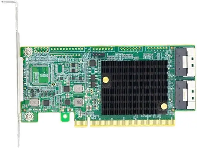 Main image of PCI Express 4.0 x16 to Two SlimSAS SFF-8654 8i Retimer Adapter