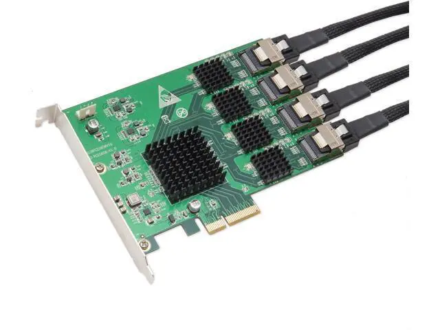 Alt view image 3 of 7 - IO Crest 16 Port SAS PCIe 2.0 X4 Controller Card Components Other SI-PEX40097