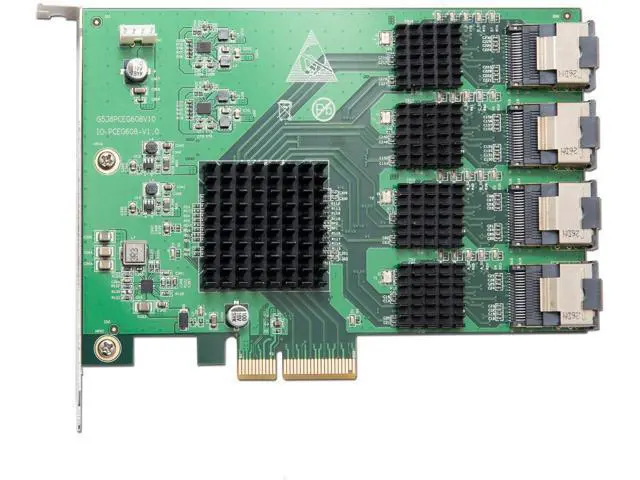 Alt view image 2 of 7 - IO Crest 16 Port SAS PCIe 2.0 X4 Controller Card Components Other SI-PEX40097