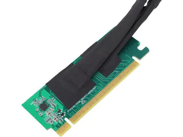 Alt view image 7 of 7 - PCIe 4.0 X16 to SFF 8654 X2 Adapter, Gen4 Split Extender Cable, Plug and Play for Computer Motherboards