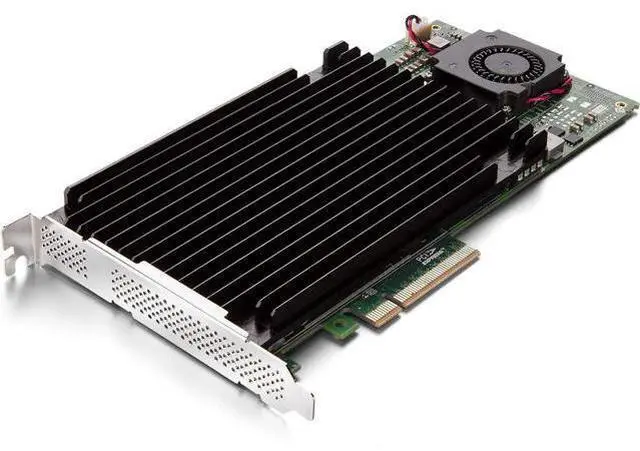 Main image of PCIe 3.0 x8 NVMe SSD Card, 4-Port M.2 U.2 Expansion with PEX8724 Controller, Aluminum Heatsink & Fan, Non-Bifurcation Motherboards, 2230/2242/2260/2280/22110 SSDs, Includes Full-Height Bracket