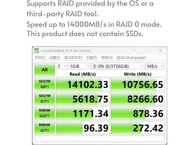 Alt view image 6 of 7 - Quad PCIe4.0 NVMe M.2 SSD Adapter Card-PCI Express 4.0 x8 Card Support 4X M.2 NGFF PCIe NVMe SSD for Mac & PC (IX8024 Switch)-Support Non-Bifurcation Motherboard(3005K)