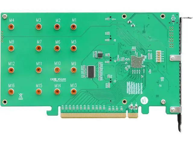 Alt view image 2 of 6 - HigH-Point 4-Port M.2 SSD7104 PCIe Gen3 NVMe RAID Controller for Windows, Mac & Linux Systems.