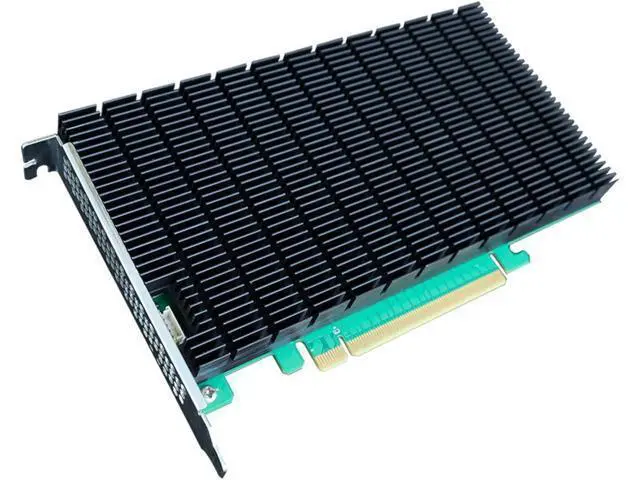Alt view image 4 of 6 - HigH-Point 4-Port M.2 SSD7104 PCIe Gen3 NVMe RAID Controller for Windows, Mac & Linux Systems.