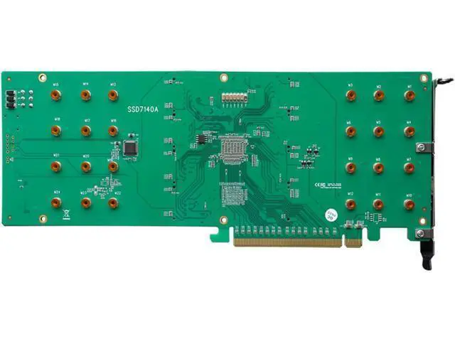 Alt view image 2 of 6 - HigH-Point 8-Port M.2 SSD7140A PCIe Gen3 NVMe RAID Controller for Windows, Mac & Linux Systems.