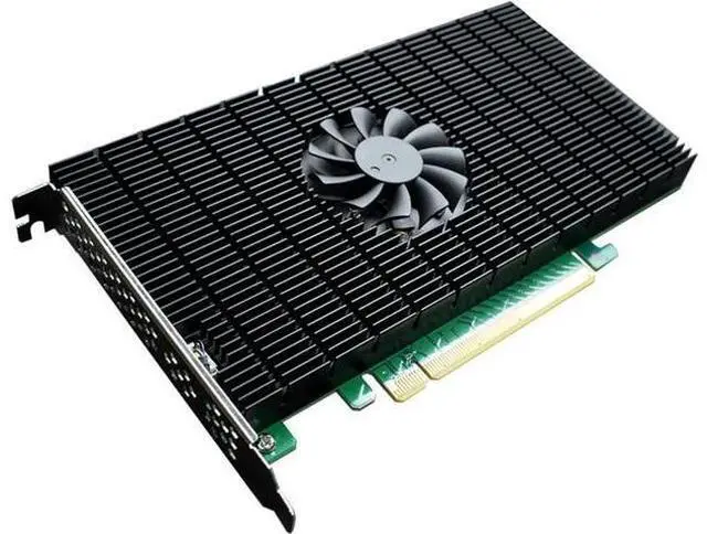 Alt view image 4 of 6 - HigH-Point 4-Port M.2 SSD7105 PCIe Gen3 Bootable NVMe RAID Controller for Windows & Linux Systems.