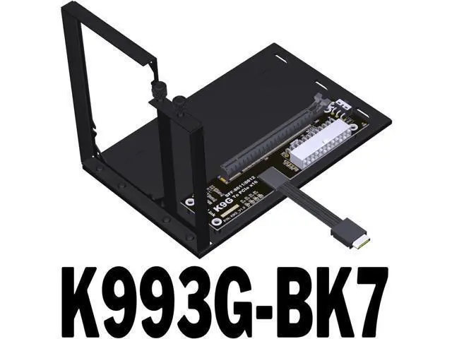 Alt view image 2 of 5 - ADT-Link PCIe 5.0/4.0 Oculink SFF-8611 to PCI Express x16 eGPU Adapter for GPD Win Max2 External Graphics Card (K993G-BK7-50cm)