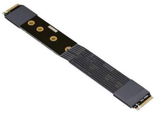 Main image of PCIe 5.0 M.2 NGFF NVMe Key M Male to Male Flat Extender Cable Gen5 (K44SS-BK(Tx-Tx/Rx-RX), 25cm)